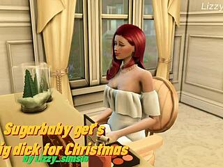 Sugarbaby receives big dick for Christmas in Sims 4 animation.