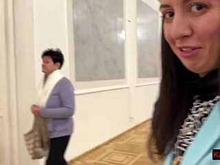 Picked up shy girl at theater for gallery doggystyle fuck