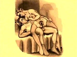 i love this vintage erotic illustration. so retro and sexy