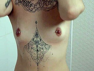 Latina Teen 18+ Relaxes with Shower Clit Play