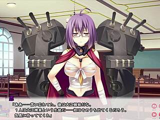 Pretty girl with big boobs has a funny battle moment