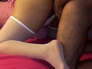 Fucking my submissive latina wife like a doll