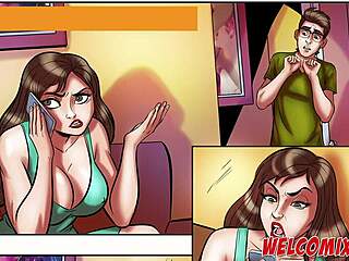 Two MILFs swap in bed with nerd stallion!