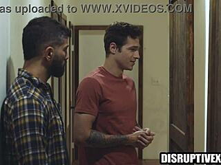 Hot guy gets bareback fucked by ex-con adam ramzi and jayden marcos in hardcore daddy action