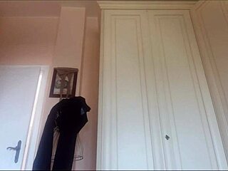 gorgeous milf punishes stepson with farts for masturbating