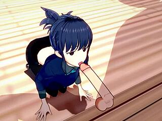 I watch 3d hentai where big ass big tits babe gets creampied and orgasms