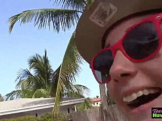 Teen 18+ Amateurs Engage in Hardcore Fucking at Outdoor Party in High Definition