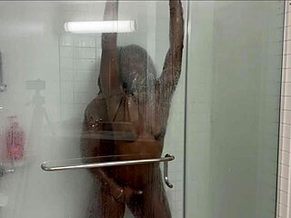 stepsister invites stepbrother to take a shower with her while everybody is away