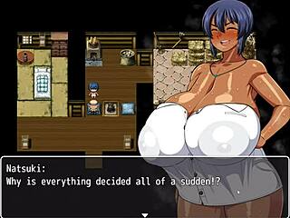 Can Natsuki Handle Stranger's Massive Facial In Hentai Game?