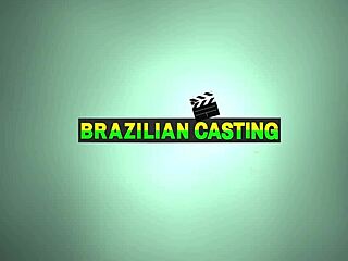 Wet and wild Brazilian beauty in hot casting session