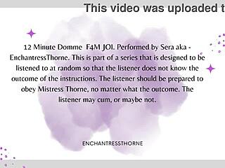 f4m femdom joi cei session 2 of 12 with cum and orgasm