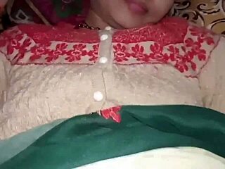 Indian wife fucks husband in cowgirl.