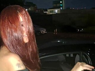 Wife takes stranger cumshots in public dogging outdoor