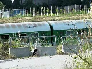 Cute Blonde Teen 18+ Feels Wild in Insane Public Gangbang