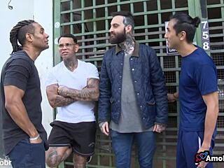 Milf Takes Big Cock in Wild Gangbang Scene