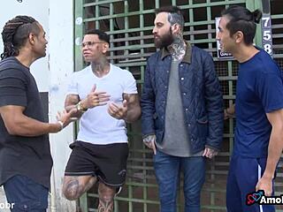 Milf Takes Big Cock in Wild Gangbang Scene