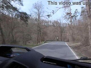 Broken Car Turns Into Extreme 2on1 with Emily Pink's Deepthroat and Creampie