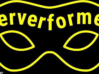 German slave bound in leather endures femdom device