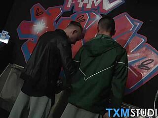 hey guys, check out these horny twink amateurs having rough gay sex in the night club!