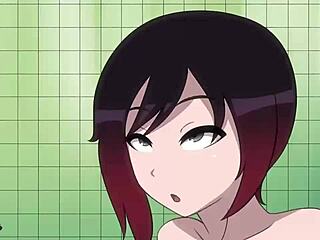 rose relaxes after her intense workout session