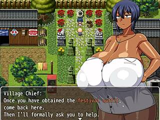 Tanned girl Natsuki enjoys naughty adventures in hentai game