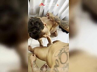 Tattooed Bodybuilder Doggystyle Anal