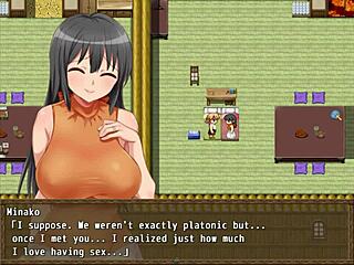 Cheating Wife Minako in Hentai Game 5!