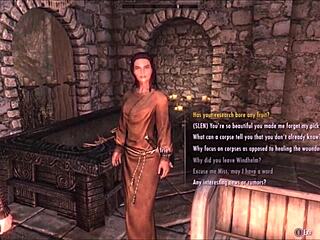 Goth redhead mistress rips clothes to reveal big tits and pussy