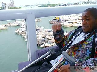 Head Nurse Surprises with Wild Outdoor Interracial Squirting Action