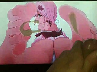 I made an anime feet cum tribute for you to enjoy