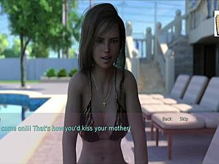 A wife and her stepmother play a game together at age 64