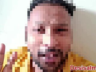 My Husband Told His Friend My Wife's Pussy Is Wide, So He Oiled And Fucked Both Holes