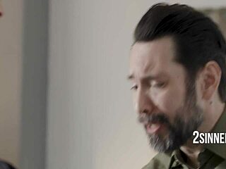 consoling this curvy hot babe with my big dilf cock in her trimmed pussy fantasy