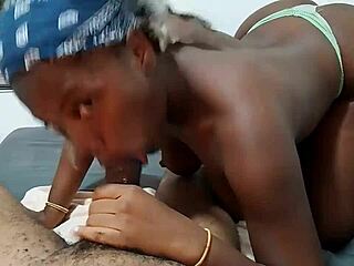 I suck his big cock for the first time! He loves my ass in the air!