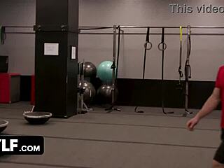 Busty Redhead Milf Lilian Stone in Intense Yoga Workout