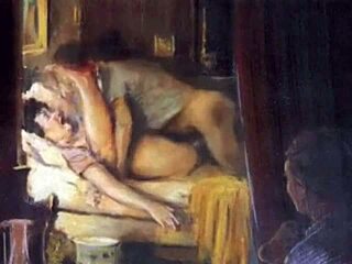 In vintage drawings, retro characters come alive