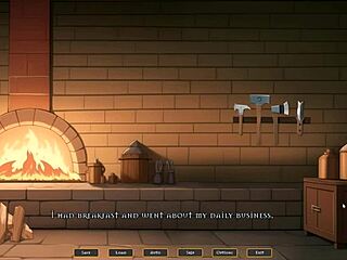 Tomboy Love In Hot Forge Hentai Game EP 3 Muscular Redhead Femdom Creampie