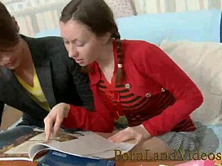 Little TEEN SUCKS BIG COCK and GETS ANAL FUCKED!