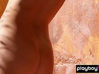 Gia ramey poses naked under the mexican sun