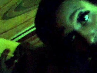 Ebony beauty eagerly sucking massive black cock in intense blowjob session