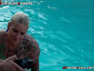 BlackWidow XXX pool time with big tits and ass?