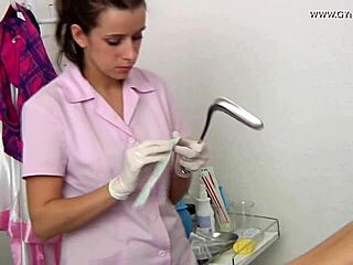 Wild Bitch Gets Anal Exam at Gyno Clinic