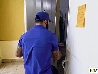 busty milf lexi luna caught masturbating by black delivery boy on camera