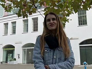 German Scout - Extrem Skinny Teen 18+ Adelle Fucked to Eye-Rolling Orgasm!