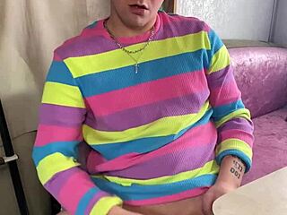 horny college guy with throbbing big cock talks dirty and jacks off