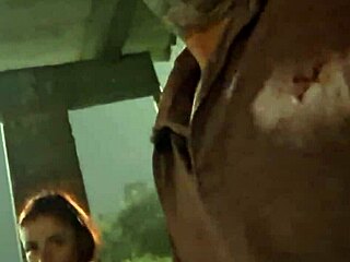 Risky Outdoor Masturbation For Redhead At Bus Stop