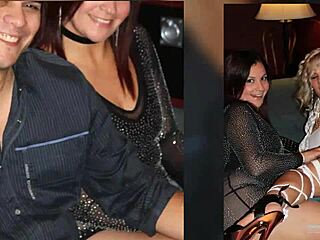 hot blonde sucking dick in swingers foursome