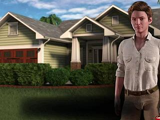 mature girl says, cum on my leg now! in treasure of nadia