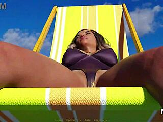 bikini girls relax and tan in the sun