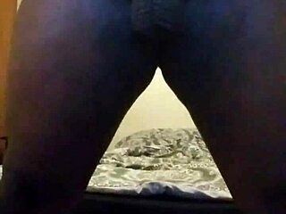 Small black cock busting a nut on tits part 2